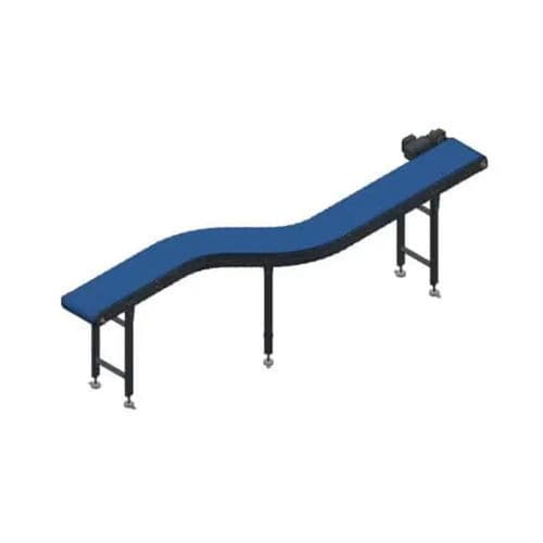 Transportador de cinta modular - TRAPO GmbH - curvo / de transporte / de transferencia