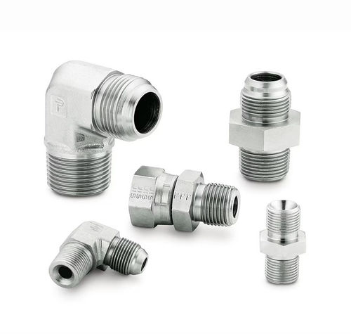 Adaptador hidráulico para tubos - 12C3P4S - Parker Tube Fittings Division - industrial / macho-acanalado / de acero