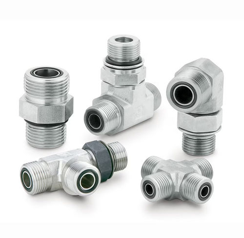 Racor hidráulico - Parker Tube Fittings Division - de rosca / en T / codo de 90º