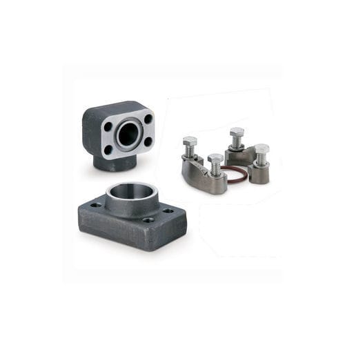 Brida para productos químicos - 12B3HQ1SX - Parker Tube Fittings Division - para bomba de engranajes / para tuberías / para robots