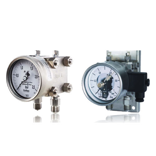 Manómetro diferencial - TMP 301 - Trafag AG sensors & controls - analógico / de acero inoxidable / con contacto eléctrico
