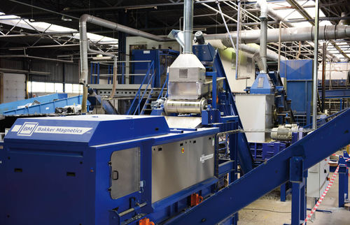 Separador de desechos - BAKKER MAGNETICS - por corrientes de Foucault / para la industria del reciclaje / autolimpiante