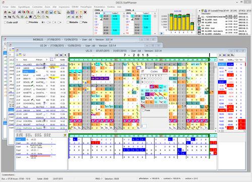 Software de gestión de almacenes WMS - StaffPlanner - DECIS SA - gestión del personal / de mando / de base de datos