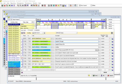 Software de gestión de proyectos - TimeKeeper - DECIS SA - de interfaz / para informes / de planificación