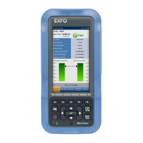 Comprobador para red - MaxTester 635G - EXFO - de tensión / antirrobo / de capacidad