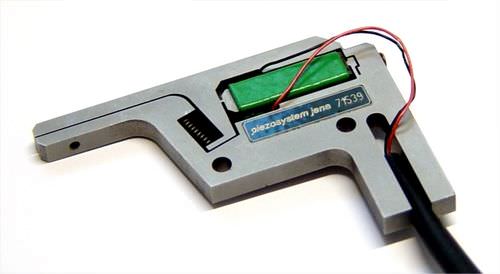 Micropinza de prensión eléctrica -  GRIPPY 3 - piezosystem jena GmbH - angular / de 2 mandíbulas