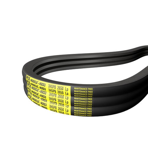 Correa sin mantenimiento - PIX-Muscle &reg;-HXS3 - PIX Transmissions Limited - estriada / en V / de caucho