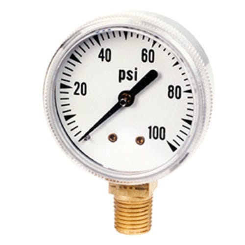 Manómetro absoluto - 590 - AMETEK Pressure - de esfera / roscado / de latón
