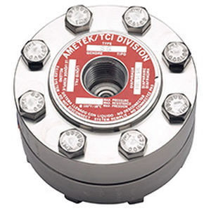 Separador de membrana con a fijación por brida - S series - AMETEK Pressure - con racor roscado / para manómetro
