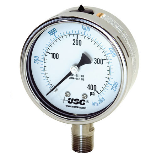 Manómetro absoluto - 1553 - AMETEK Pressure - relativo / analógico / roscado