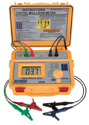 Millióhmetro digital - 380580   - Extech - portátil