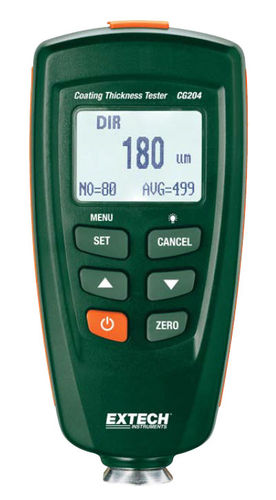 Medidor de espesores de revestimiento - CG204     - Extech - portátil / por corrientes de Foucault / con calibración automática