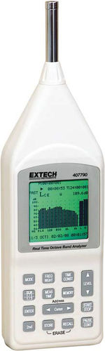 Sonómetro analizador - 407790   - Extech - clase 2 / con adquisición de datos / en tiempo real