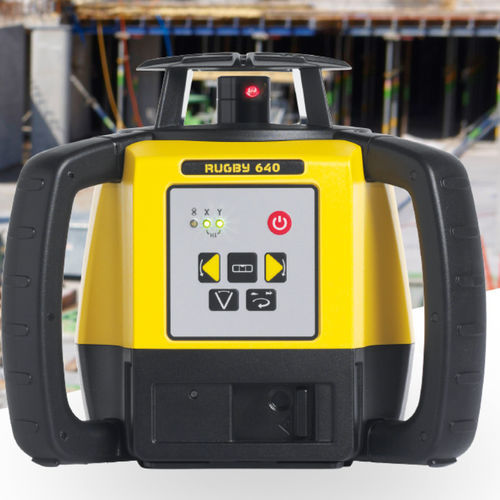 Nivel láser rotativo - Rugby 640 - Leica Geosystems - automático / de control / digital