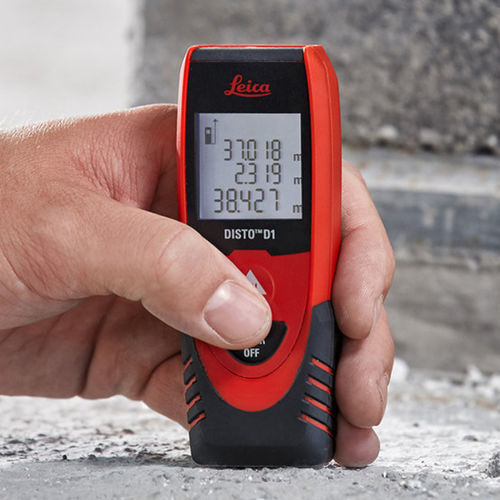 Telémetro láser - DISTO™ D1 - Leica Geosystems - portátil / digital / con medición de ángulo