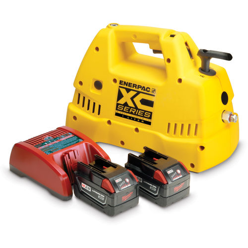 Bomba hidráulica con batería - XC series - ENERPAC - para aplicaciones industriales / de alta velocidad / de simple efecto