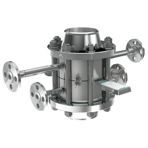 Soporte de disco de ruptura - REMBE® GmbH Safety+Control - de metal / con brida
