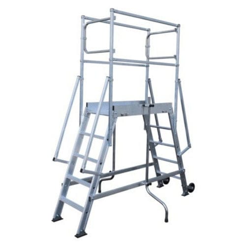 Plataforma de acceso - A0012607 - L'Echelle Européenne - móvil / con barandilla de seguridad