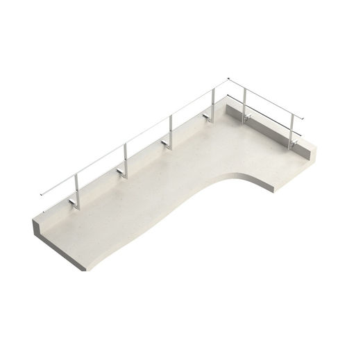 Barandilla sobre cubierta de acero - EEZ0 series - L'Echelle Européenne - de aluminio / para obra