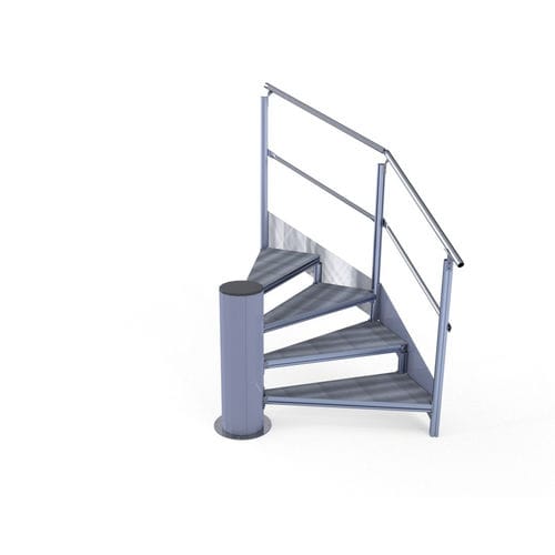 Escalera fija de caracol - GM40GCALISSE - L'Echelle Européenne - de aluminio / de acero / con cojinetes