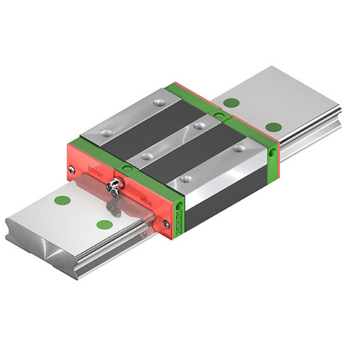 Guía lineal ancha - WE/QW series - HIWIN GmbH - con recirculación de cuatro hileras de bolas / 21 mm / compacta