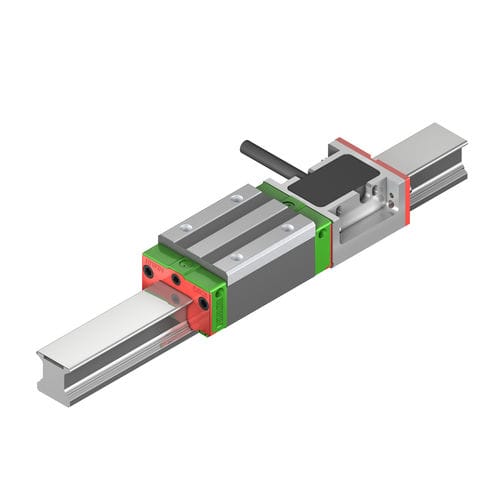 Guía lineal con sistema de medición integrado - PG series - HIWIN GmbH - con recirculación de cuatro hileras de bolas / 25 mm / sobre guías perfilado