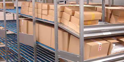 Sistema de estanterías de transporte - DEXION - con tablas / de rodillos / dinámico