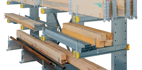 Sistema de estanterías de taller - DEXION - cantilever / por acumulación / ajustable