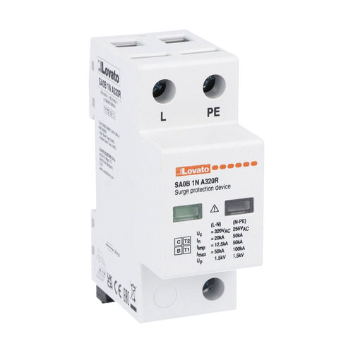 Caja de protector de sobretensión tipo 1 + 2 - SA0 series - LOVATO ELECTRIC - en riel DIN / enchufable