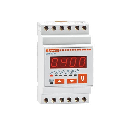 Voltímetro digital - DMK70R1 - LOVATO ELECTRIC - en riel DIN / AC