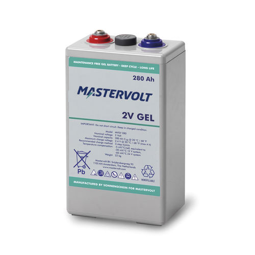 Batería ácido-plomo tipo gel - MVSV 280 - Mastervolt - bloque / 24 V / de tracción