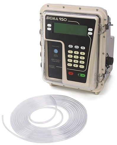 Caudalímetro de burbujas - SIGMA 950 - Hach - volumétrico / para agua / clamp-on