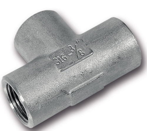 Racor hidráulico - GF-134 G - Schwer Fittings - de rosca / en T / de acero inoxidable