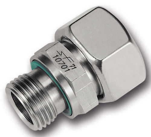 Racor con anillo cortante - SR-512G - Schwer Fittings - hidráulico / de rosca / recto