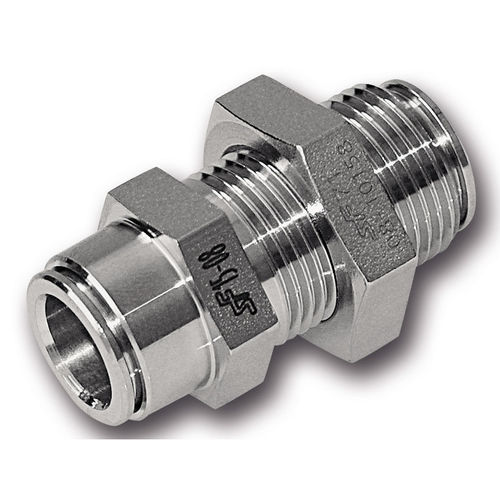 Racor neumático - PI-BUH - Schwer Fittings - push-in / de acero inoxidable / macho