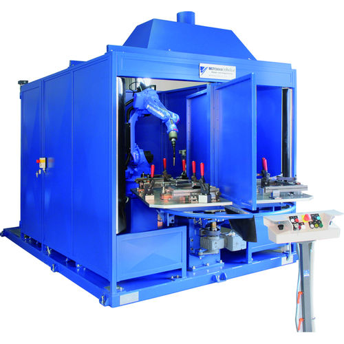 Célula robotizada de soldadura - MOTO-Compact RVE - YASKAWA Europe GmbH - para piezas pequeñas / compacta