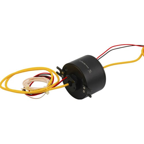 Anillo colector electro-óptico - LPT000-0203-FO01 - JINPAT Electronics Co., Ltd. - de fibra óptica / eje pasante / de aluminio