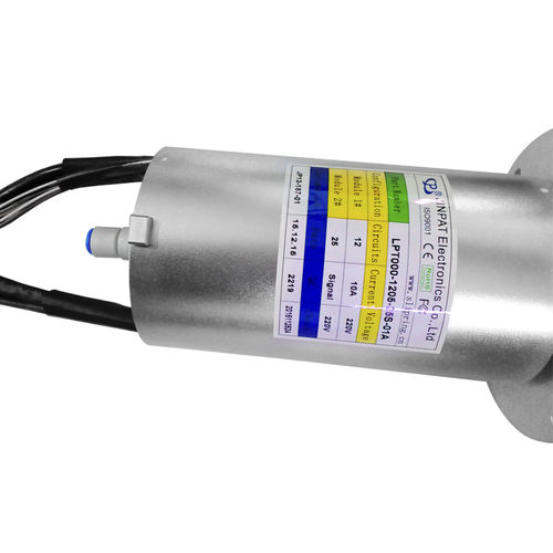 Anillo colector con eje macizo - LPT000-1205-25S-01A - JINPAT Electronics Co., Ltd. - para aplicaciones industriales / de aluminio anodizado / IP54