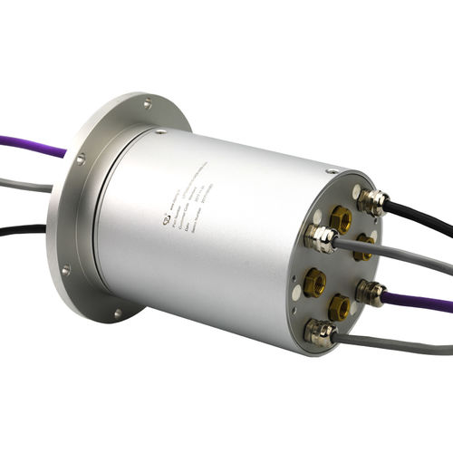 Anillo colector electroneumático - LPT000-0415-0406-04S-04A - JINPAT Electronics Co., Ltd. - con eje macizo / para aplicaciones industriales / de aluminio anodizado