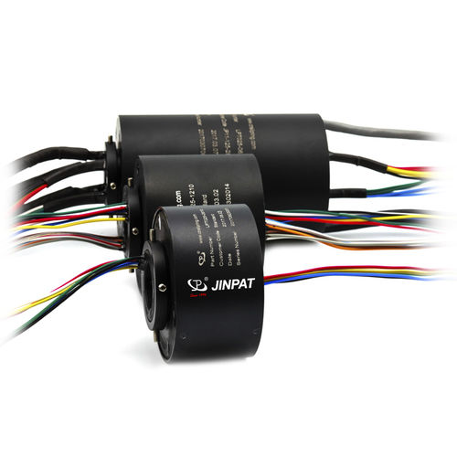 Anillo colector eléctrico - LPT025 series - JINPAT Electronics Co., Ltd. - hidráulico / neumático / con centro hueco