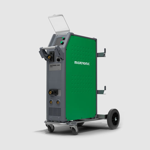 Soldadora MIG-MAG - Automig 300 Pulse - Migatronic Welding Equipment LTD. - móvil / inverter / con devanadora de hilo