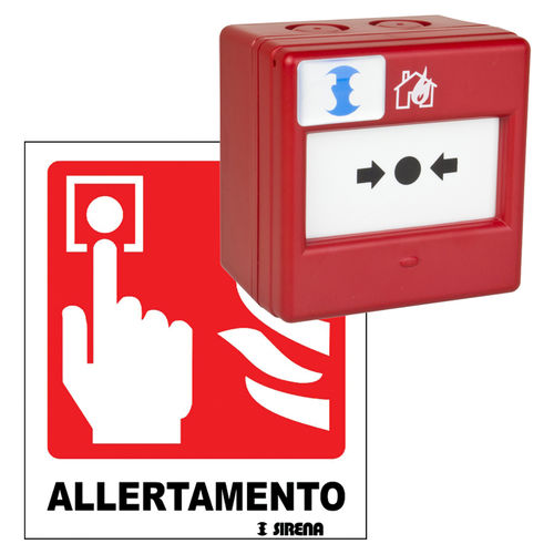 Pulsador de alarma manual PTC - 55320  - SIRENA S.p.A.