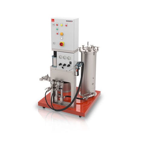 Mezclador-dosificador de pistón - economix - DOPAG - Metering, Mixing and Dispensing Technology - para medios de viscosidad media / de silicona / para resina epoxi