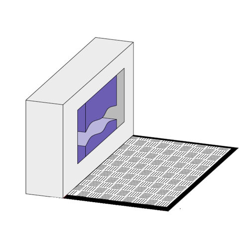 Alfombra sensible de seguridad - STM series - Fiessler Elektronik - estriada / de EPDM / de aluminio
