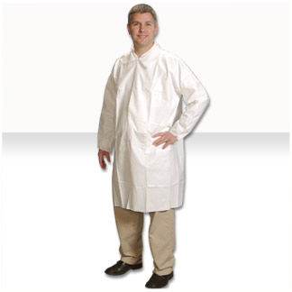 Bata de trabajo - ComforTech® LC-J2621 series - ALPHA PRO TECH - de protección química / impermeable / de tejido