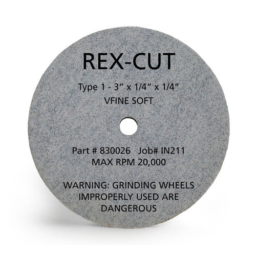 Muela de rectificado - 830027 - Rex-Cut Abrasives - de acabado / de desbastado / de botón