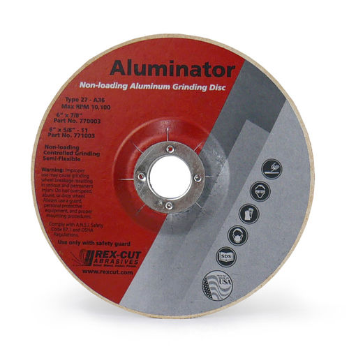 Muela de rectificado - Aluminator - Rex-Cut Abrasives - de acabado / de botón / de óxido de aluminio