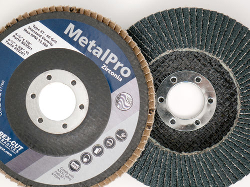 Disco de láminas de circonio - MetalPro - Rex-Cut Abrasives - para acero inoxidable / de acabado