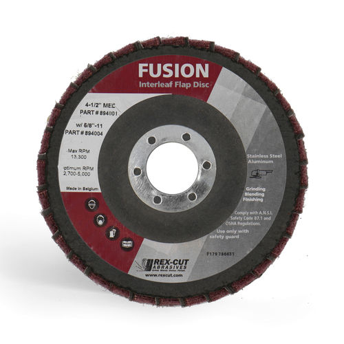 Disco de láminas de acabado - FUSION - Rex-Cut Abrasives - de tejido no tejido