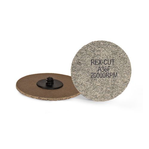 Disco abrasivo de óxido de aluminio - Max - Rex-Cut Abrasives - para acabado / de rectificar / para desbarbado